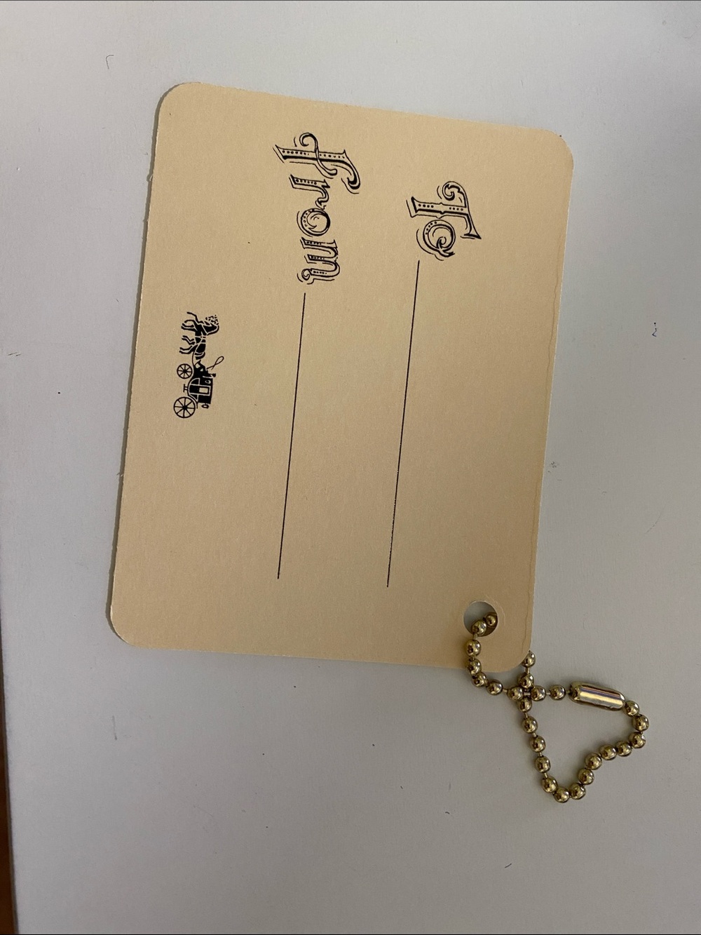 Coach Paper Holiday Hang Tag 🏷️